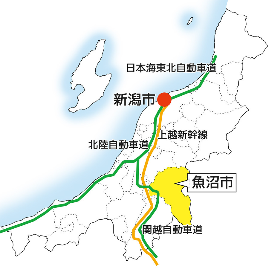 新潟県魚沼市地図